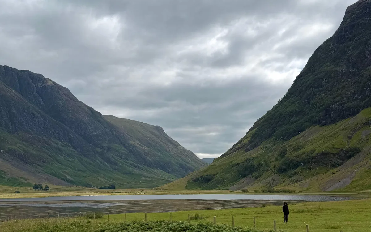 The glacial valley of Glencoe in the Scottish Highlands